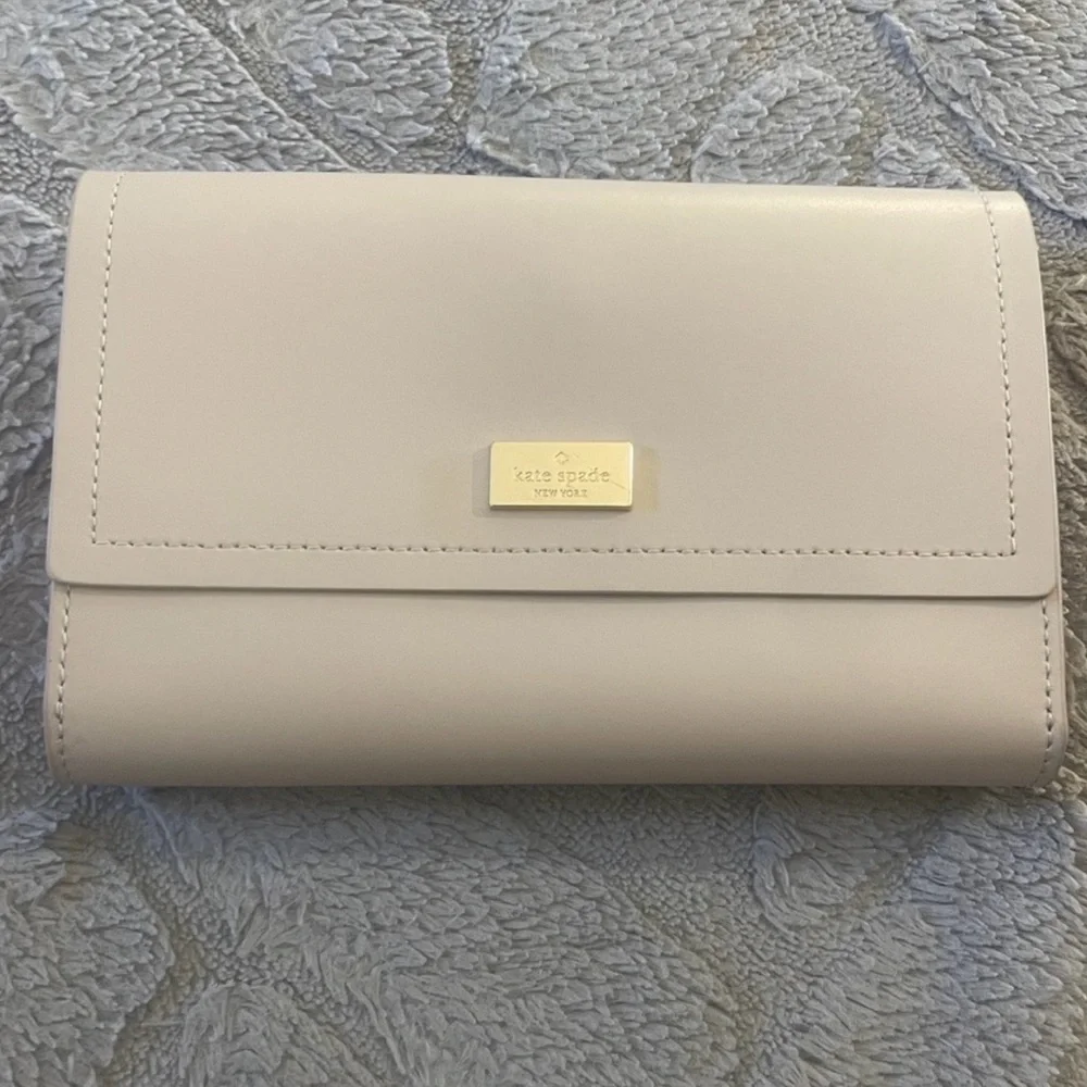 Kate Spade Winnie Wallet on Chain Arbour Hil Blush Pink Leather
